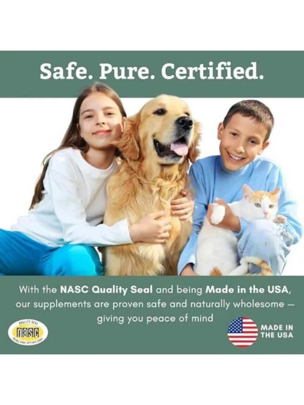 Organic Puppy Vitamins - 1 lb, 45 Scoops, Natural Health Boost for Dogs